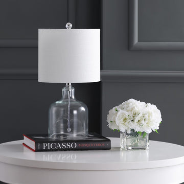 Gemma 19" Glass Bell LED Table Lamp - JONATHAN Y